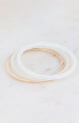 Volange SET OF BANGLES WHITE