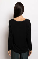 Volange JUMPER V LUREX BLACK