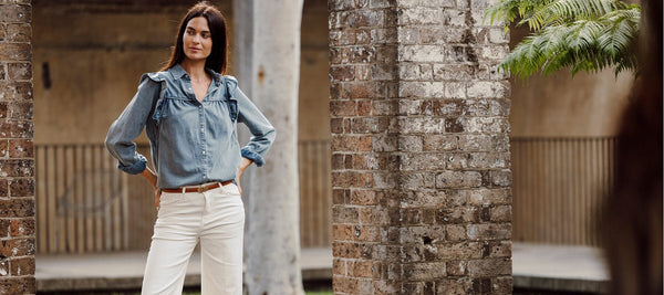 How to Wear White Pants in Winter