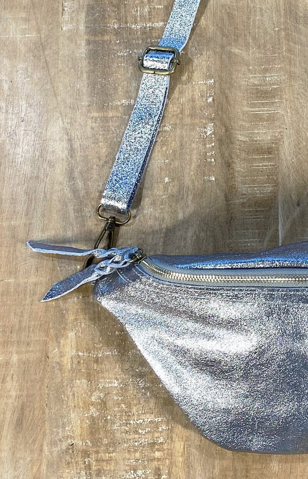 Volange BUMBAG LEATHER SILVER