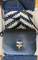 LEATHER CROSSBODY HANDBAG FRENCH FASHION - VOLANGE PARIS