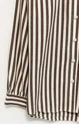 Volange BLOUSE STRIPES CHOCOLATE
