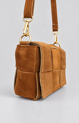 Volange MINI CROSSBODY SUEDE CAMEL