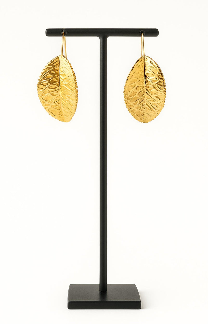 Volange EARRINGS GOLD LEAF