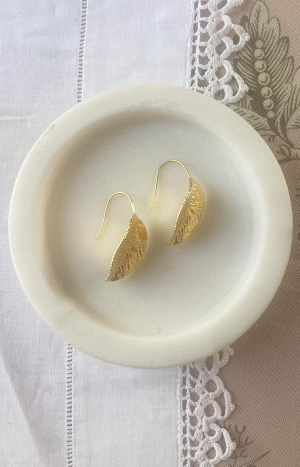 Volange EARRINGS GOLD LEAF