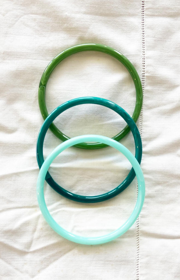 Volange SET OF 3 BANGLES GREEN
