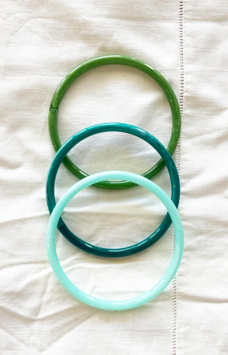 Volange SET OF 3 BANGLES GREEN