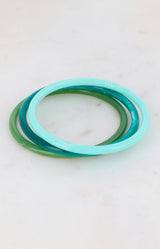 Volange SET OF 3 BANGLES GREEN