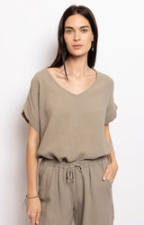 Volange TOP V COTTON TAUPE