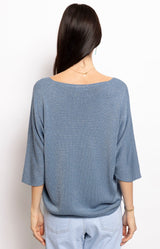 Volange TOP SPRING LUREX DENIM