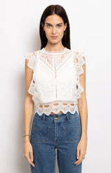Volange TOP DENTELLE WHITE