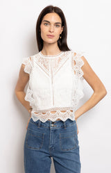 Volange TOP DENTELLE WHITE