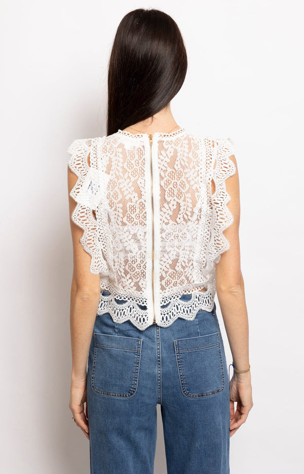 Volange TOP DENTELLE WHITE