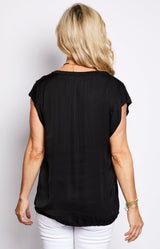 Volange TOP SATIN BLACK