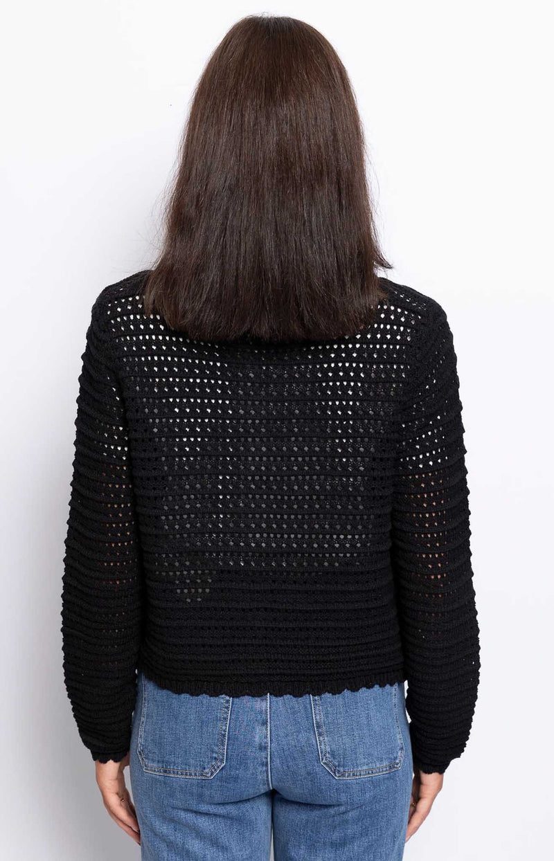 Volange CARDIGAN CROCHET BLACK