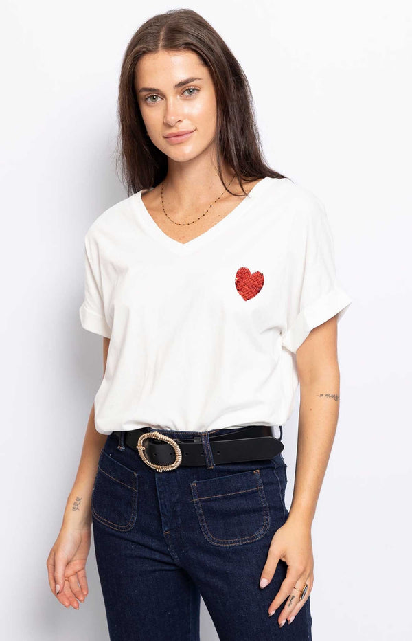 Volange T-SHIRT RED HEART