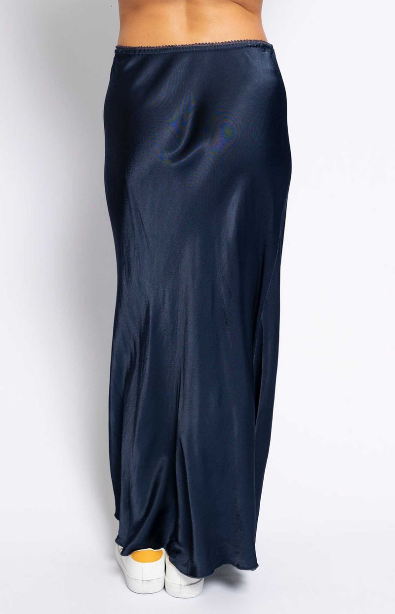 Volange SKIRT SATIN NAVY