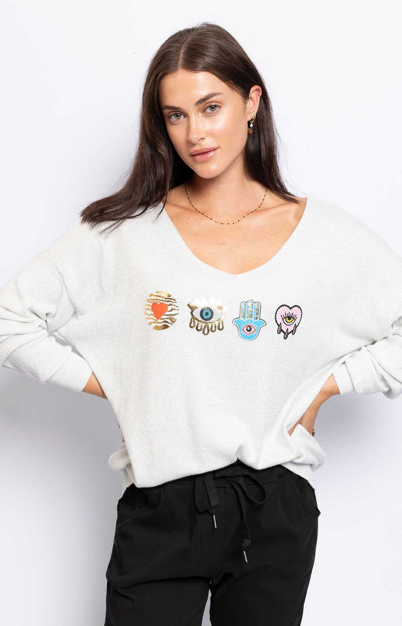 RELAXED SOFT KNIT SPARKLY FASHION - VOLANGE PARIS 