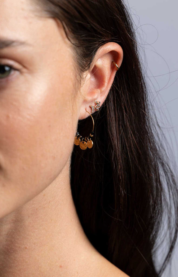 GOLD PLATED STAINLESS STEEL FASHION JEWELLERY PARIS FRENCH FASHION - VOLANGE PARIS