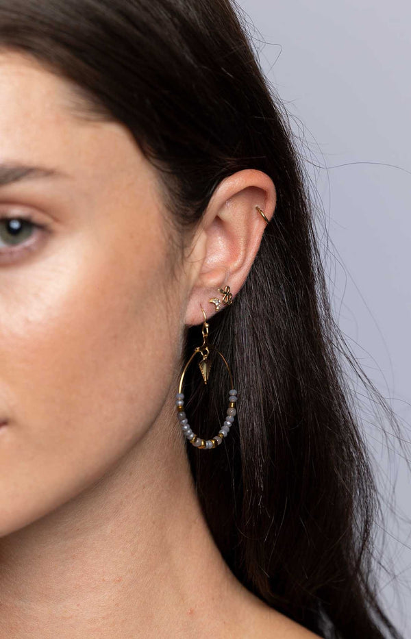 GOLD PLATED STAINLESS STEEL FASHION JEWELLERY PARIS FRENCH FASHION - VOLANGE PARIS