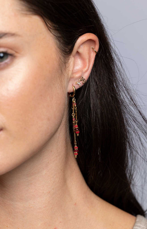 GOLD PLATED STAINLESS STEEL FASHION JEWELLERY PARIS FRENCH FASHION - VOLANGE PARIS
