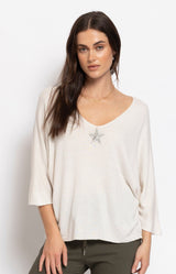 Volange TOP SPRING STAR WHITE