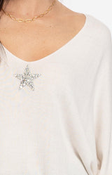 Volange TOP SPRING STAR WHITE