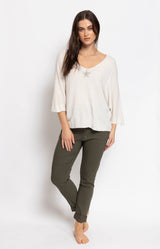 Volange TOP SPRING STAR WHITE
