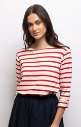 Volange T-SHIRT MARINIERE RED