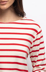 Volange T-SHIRT MARINIERE RED