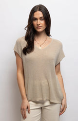 Volange TOP SPARKLY BEIGE