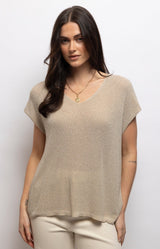 Volange TOP SPARKLY BEIGE