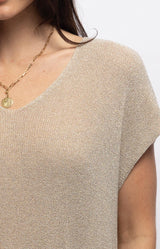 Volange TOP SPARKLY BEIGE