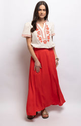 Volange SKIRT MAXI POPPY