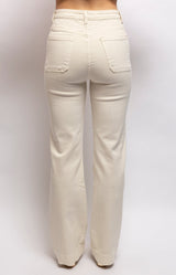 Volange JEANS HIGH RISE STRAIGHT CREAM