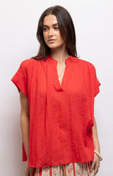 Volange BLOUSE COTTON ANNA RED