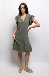 Volange DRESS GISELLE OLIVE