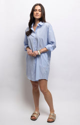 Volange SHIRT DRESS COTTON AZZURRA