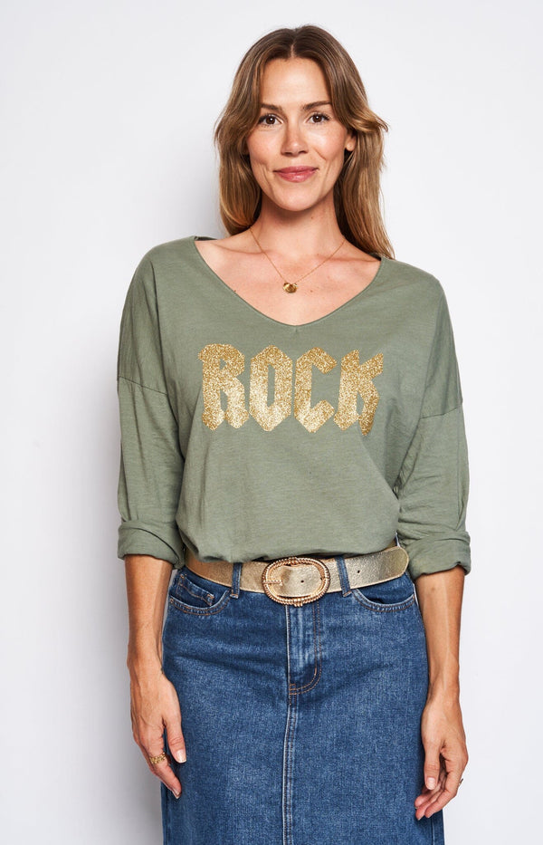 Volange T-SHIRT ROCK GREEN