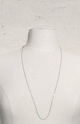 Volange LONG NECKLACE ENAMEL GREEN