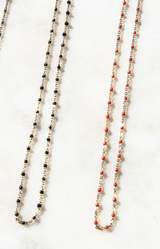 Volange NECKLACE ENAMEL ORANGE