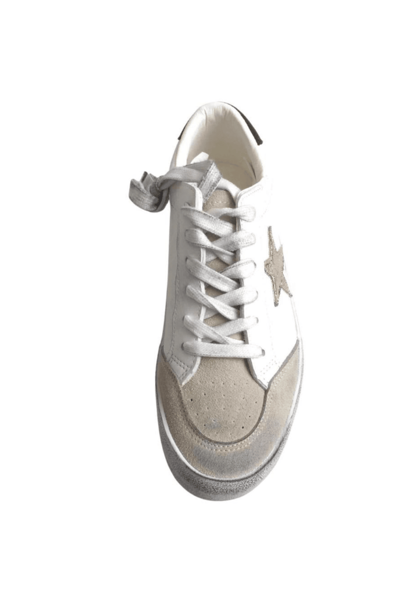 Volange SNEAKERS STAR GOLD WHITE SNEAKERS WITH GOLD STAR