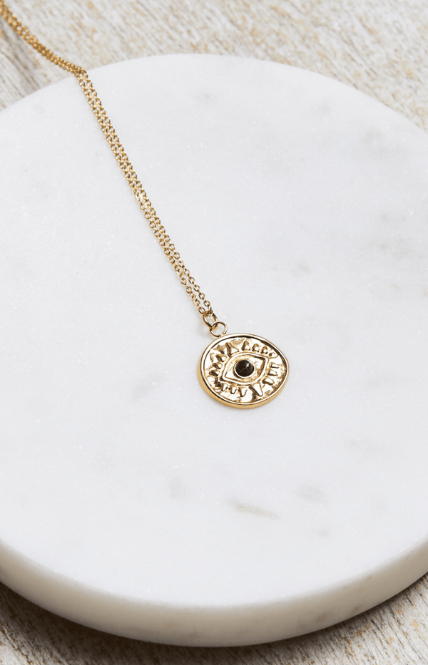 Volange NECKLACE EYE MEDAL