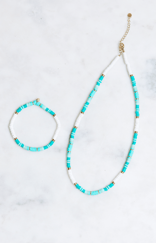 Shell surf necklace and bracelet - Volange Paris