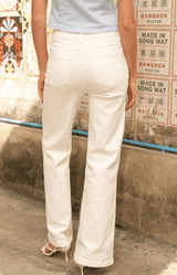 Volange JEANS WIDE WHITE LONG