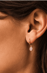 Volange EARRINGS WHITE QUARTZ