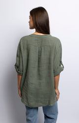 Volange TUNIC LIN OLIVE