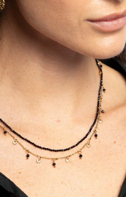 Volange NECKLACE BEADS BLACK