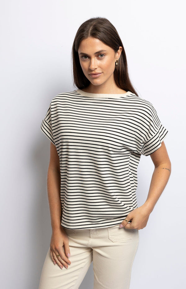 Volange T-SHIRT STRIPES BLACK
