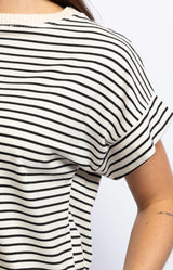 Volange T-SHIRT STRIPES BLACK